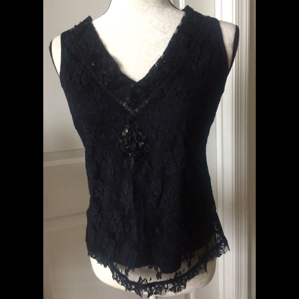 ESPRIT floral print lace top w/lining